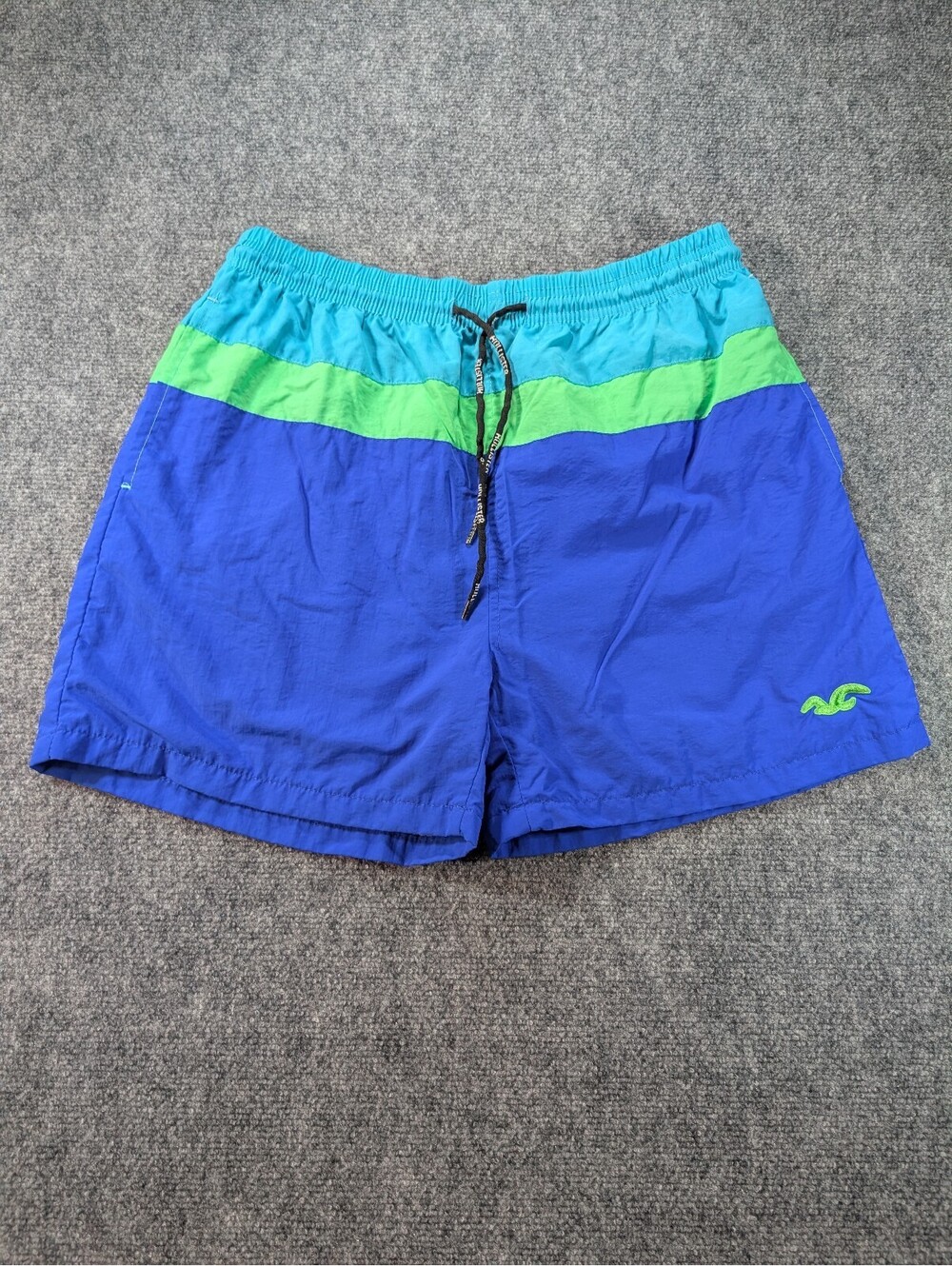 Hollister Men's Colorblock Swim Shorts Size 3XL Blue Green